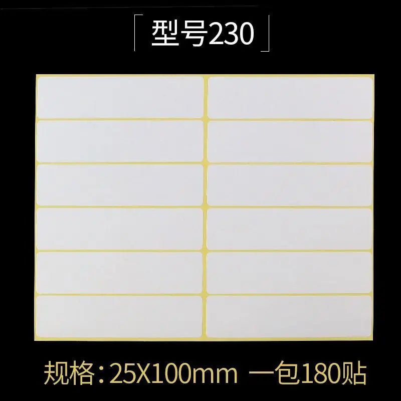 15Sheets Multifunction Labels Stickers Self Adhesive Sticky Package Label White Blank Tag Stickers Office School Supplies