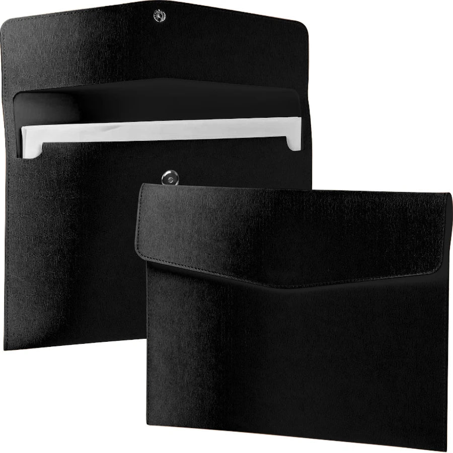 A4 Portable File Storage Bag Durable PU Material Expandable Folder - Popular File Storage Manager