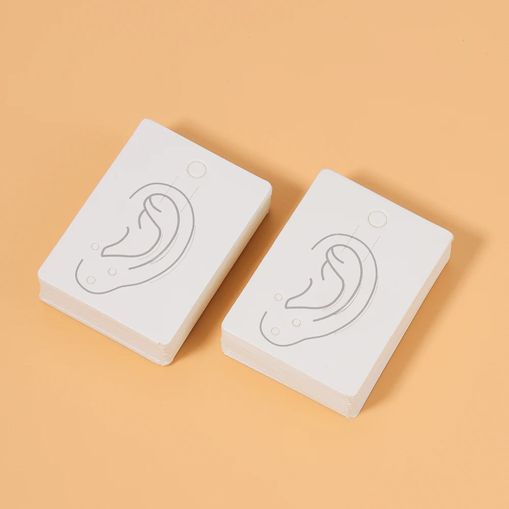 50pcs Earrings Jewelry Display Cards Kraft Paper Packing Tag for diy Jewelry Ear Bone Clip Nails Holder Hanging Retail Price Tag