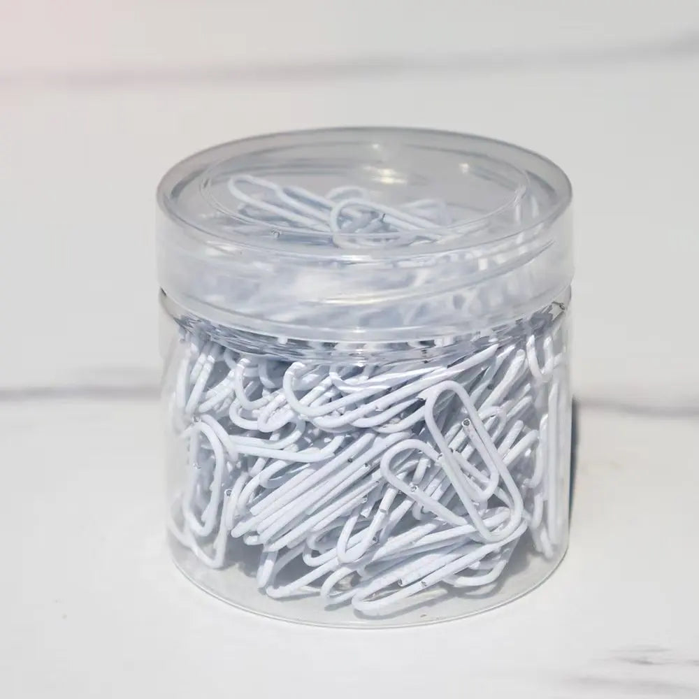 A box of paper clips, multi-color optional, color bills, small card storage gadgets, DIY small material clips, school supplies,