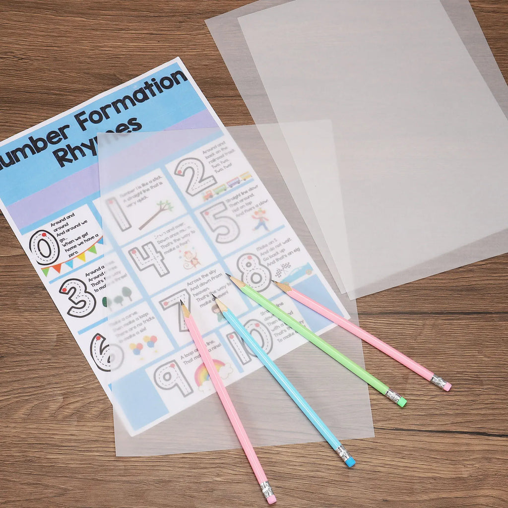 30 Sheet A4 Translucent Tracing Paper Pad 8"x12" 100 GSM Trace Paper for Tracing Images Sketching Drawing Painting Pencil Marker