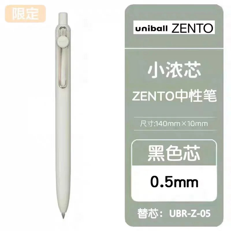 1+3 Refill Japan UNI Gel Pen Small Thick Core 0.38mm Smooth Quick Dry UMN-SF-38 Upgrade UniBall One Black School Supplies
