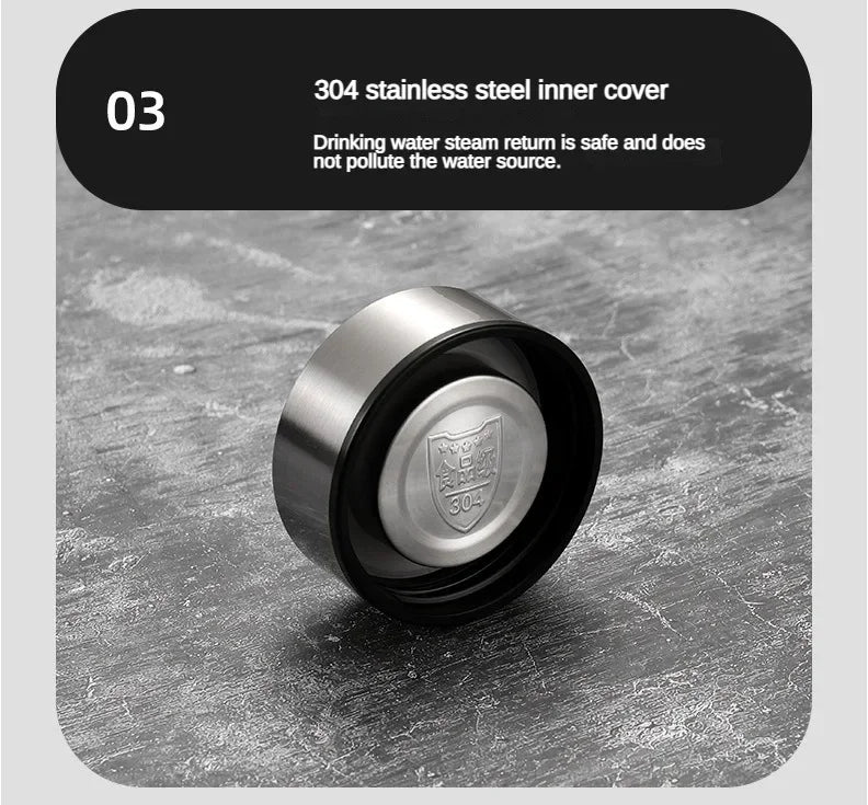SoftAura Stainless Steel Thermos Bottle LED Temperature Display 500ML- 1L Sus304 Vacuum Flask Portable Cup  2026 New