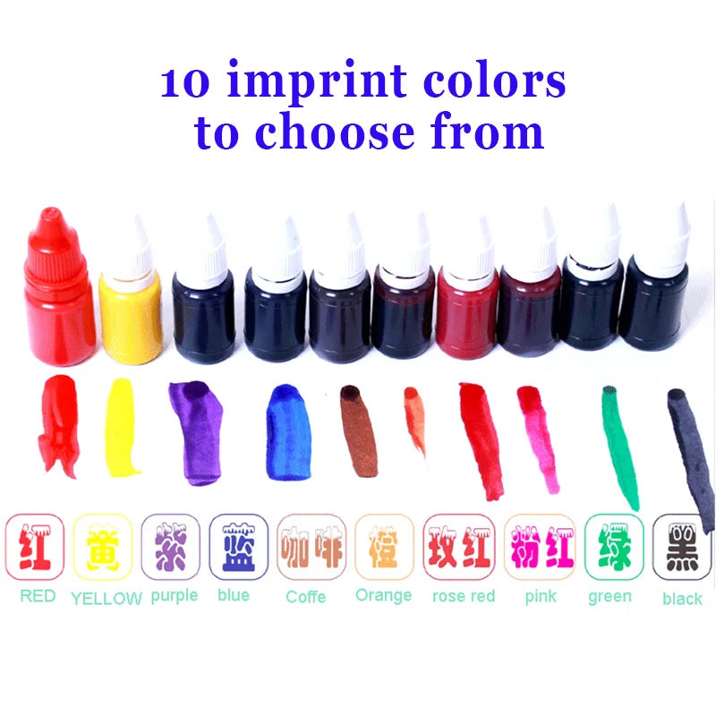 Custom QA QC Teacher Name Ink Stamp Signature Calligraphy Selfing-Inking Personalized Letter Stamp For School Student Child