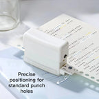 KW-TRIO Mini Portable Multi-Color Punch Hole Binder Punch 6-Hole Punch Multi-Functional Study Organizer Hole Punch