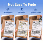 4x6 Inch Direct Thermal Labels Printer Paper 100x150mm Fan-Fold Labels Shipping Supplies Waterproof for D100 D200 Printer