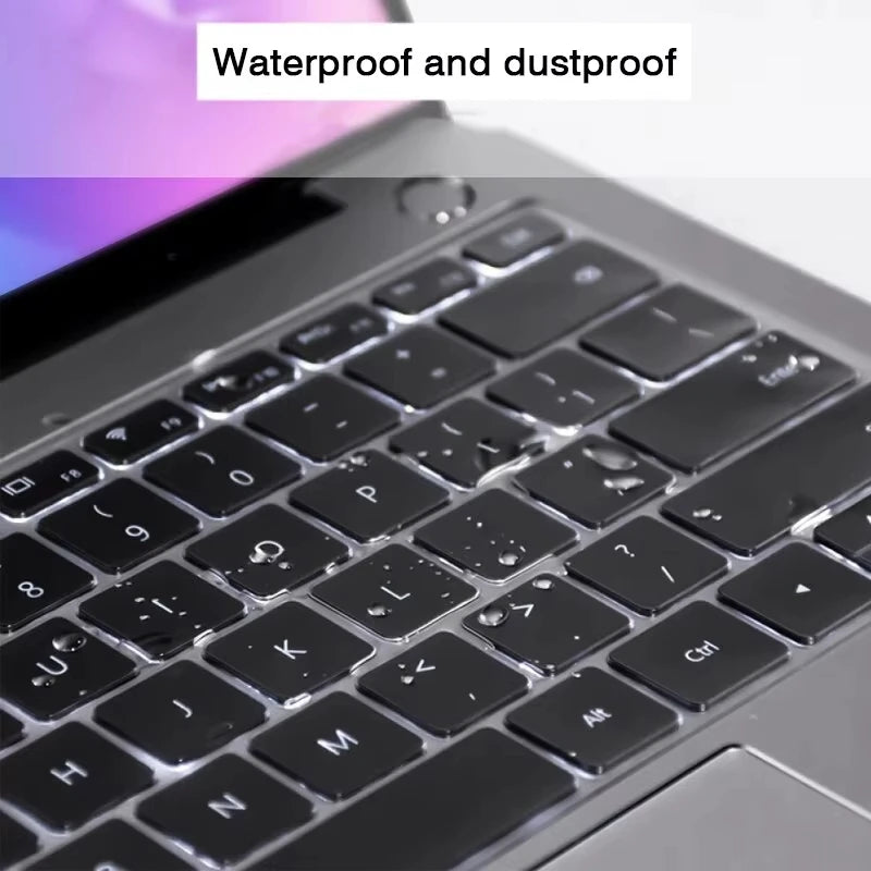 Clear Keyboard Cover For MacBook Air13.6 M4 A3240 2025 M3 M2 Pro 13" Air13 A2179 A2337 A1369 A1466 Air 15.3 M4 A3241 A3114 A2941