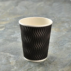50pcs High Quality Thicken Double Layer Hot Drink Paper Cups 8oz/12oz/16oz Party Birthday Favor Disposable Coffee Cup with Cover