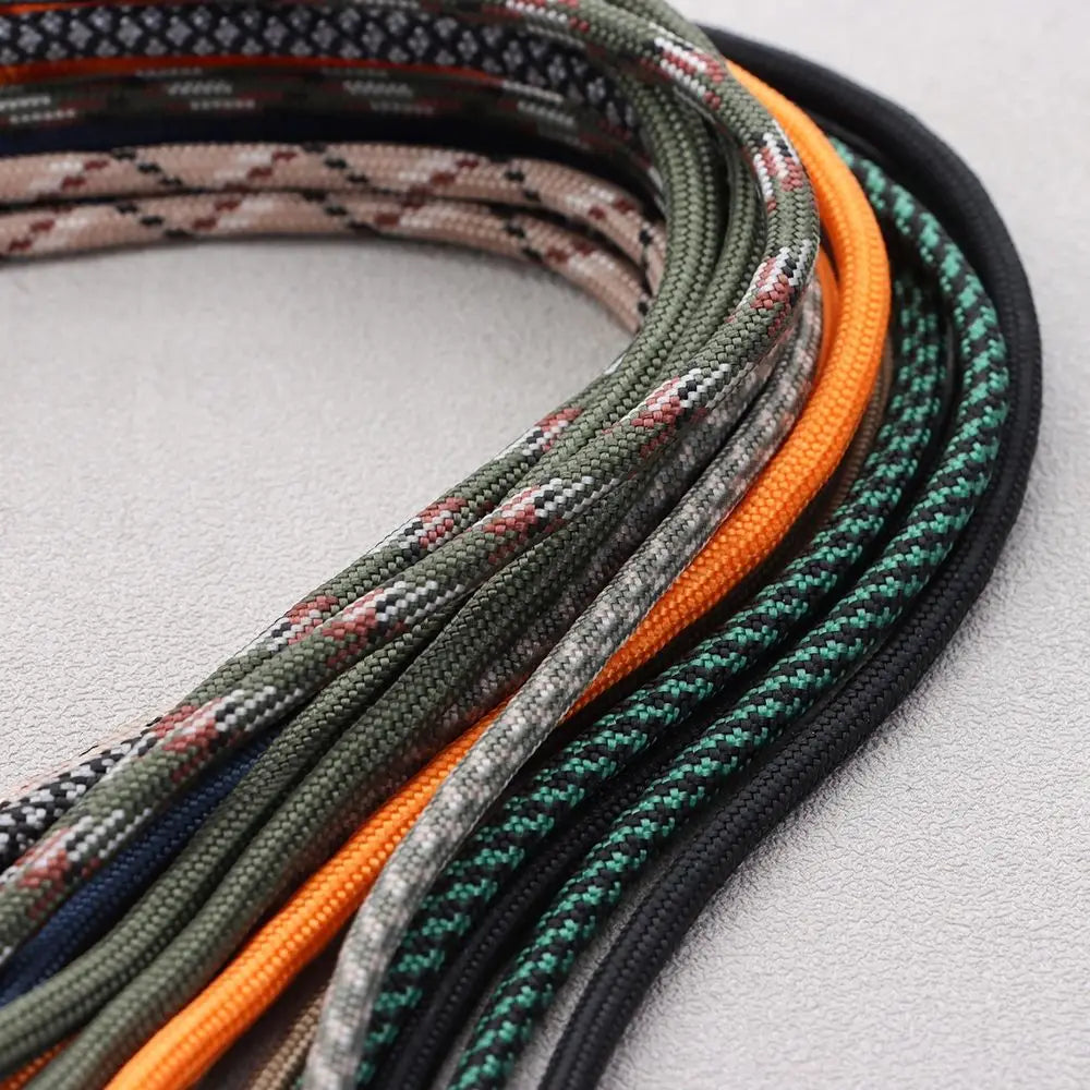 Emergency Survival Backpack High Strength Paracord Keychain Parachute Cord Lanyard Rotatable Buckle Key Ring