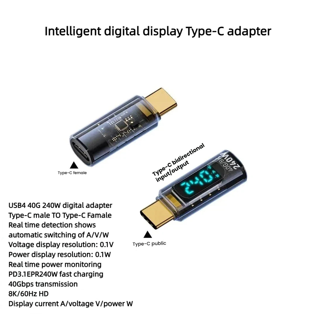 Type C Adapte USB 3.2  OTG Fast Charging 120W 10GB High Speed Data Audio Transfer For PC Tablet