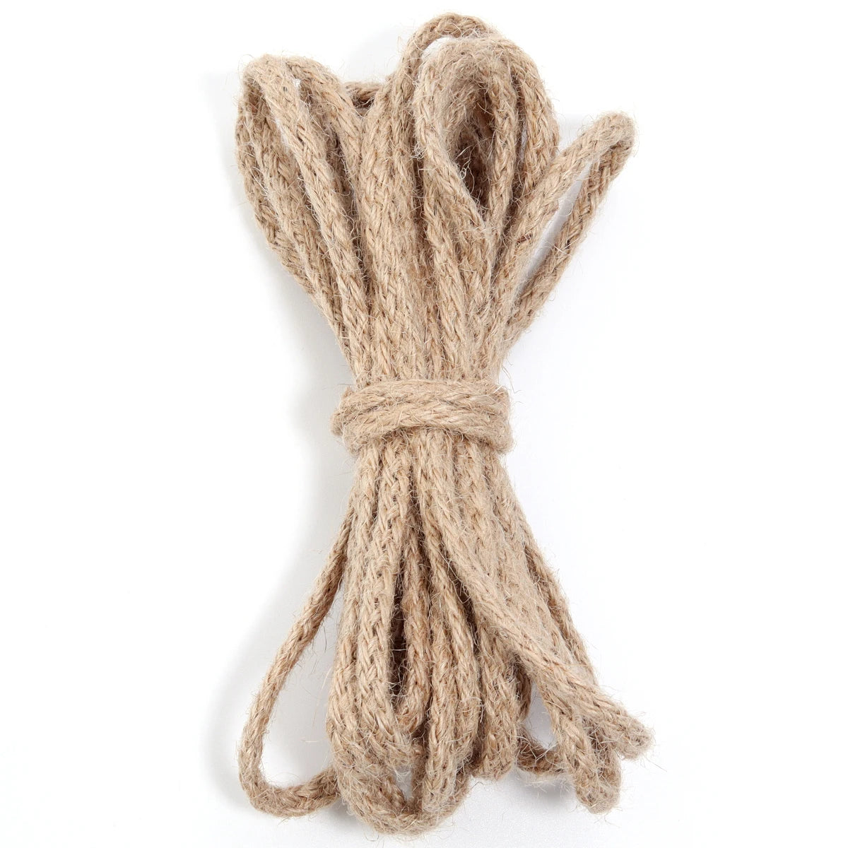 10yards/pack 6/8mm Natural Jute Rope Bold Eight Strand Twisted Cord Rope For Home Crafts Party DIY Clothing Gift Packing Decor