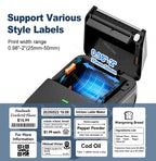 YINSITOM 20-50mm Mini Portable Thermal Printer Bluetooth Barcode Hand Multifunctional Price Label Sticker Maker Android / iOS