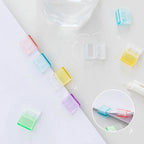 Candy Color Push Paperclip Pusher Transparent Test Paper File Storage Clip Bookmark Student Stationery School Office Supplies
