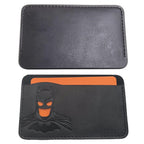 Personalized Leather ID Card Holder Superhero Mask Design Perfect Gift Travel Wallet ID Cover Trendy Youth
