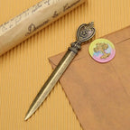4 Pcs Durable Zinc Alloy Letter Openers Lightweight Retro Envelope Opener Ergonomic Design Bronze Letter Opener Tool Office