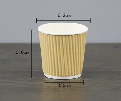100pcs/pack 4oz 100ml Disposable Paper Cup Espresso Cup  Coffee Cup High Quality Double layer Paper Cup