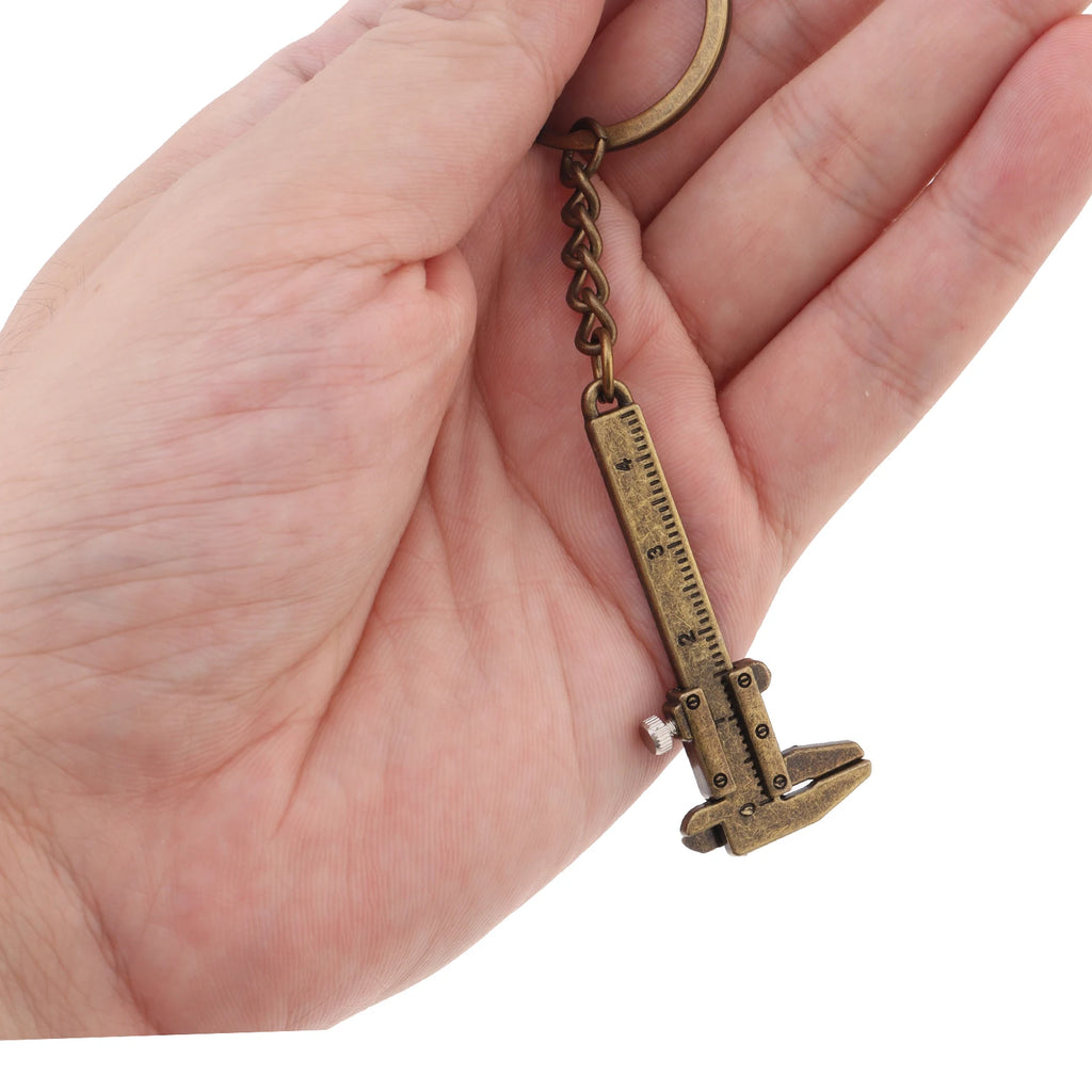 0-40mm Portable Mini Zinc Alloy Vernier Caliper with Chain Keychain and 1mm Accuracy for Measurement