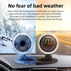 Car Compass Thermometer 2 in 1 Dashboard Navigation Guide Ball Compass Portable Accessories For Vehicle Car Auto Compass