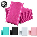 50Pcs Black Bubble Mailer Bubble Padded Mailing Envelopes Mailer Poly for Packaging Self Seal Shipping Bag Bubble Padding Bubble