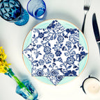 Blue and White Porcelain Paper Plates Napkins,Tableware For Birthday Decoration Wedding Decoration,Table Decor Party Supplies