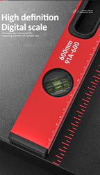 30/40/50cm Electronic Digital Display Level Ruler Magnetic Angle Meter Aluminum Alloy Level Protractor Inclinometer 90 Degree