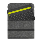 Felt Wireless Keyboard Storage Bag Dustproof Anti Shock Carrying Case Lightweight Portable for Logitech K380 K480 K580 K780