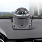 Ball Shaped Vehicle Navigation Car Compass with Dial Sea Pivoting Marine Boat Compass Splashproof Sea Marine Electronic Compass