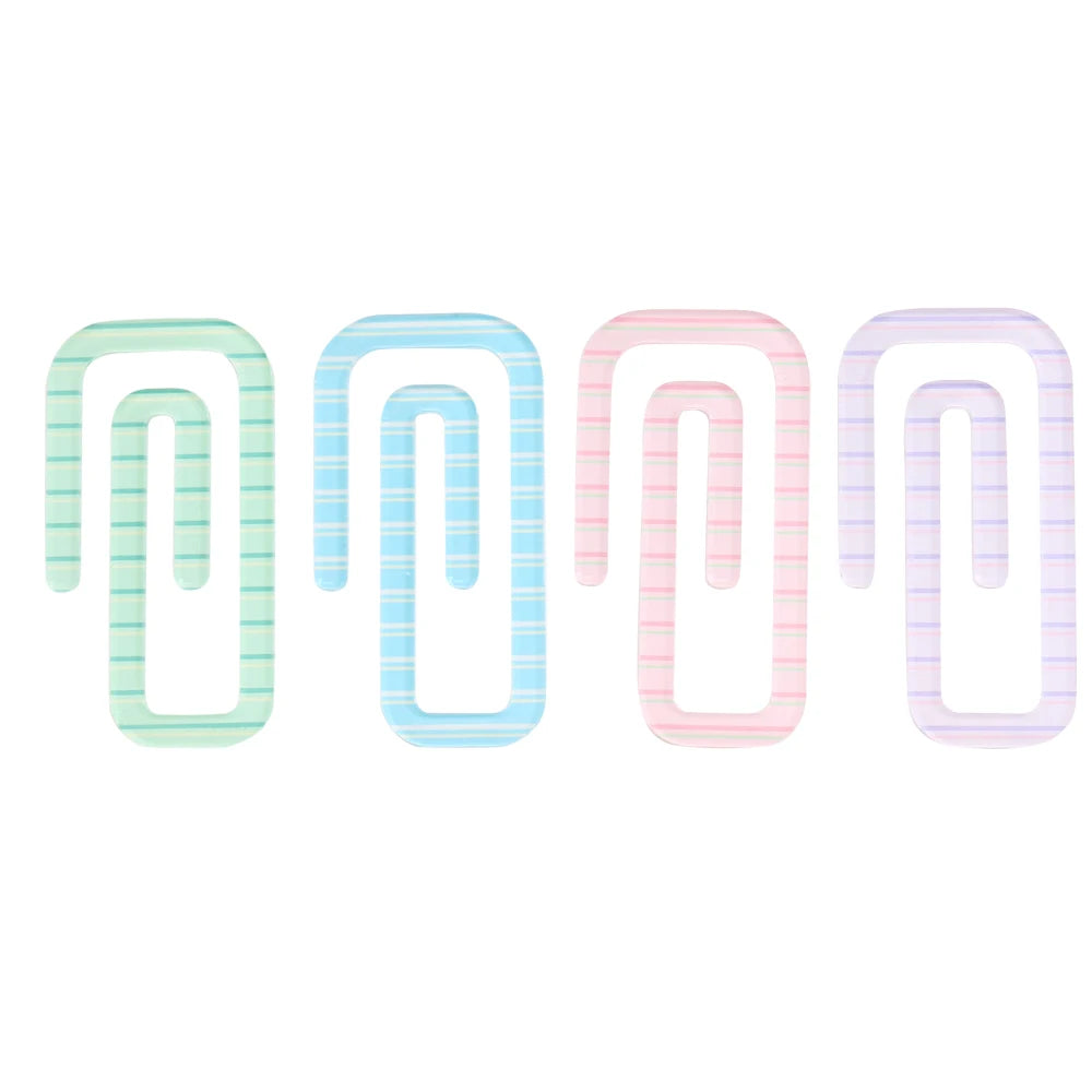4pcs/lot Kawaii macarons Paper Clip Decorative Bookmark Binder File Clips School Office Stationery Accessories