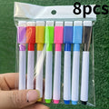 8pcs Dust-Free Dry Erase Markers for Whiteboards - Non-toxic, Quick-drying, Fade-resistant,for Writing on Various Surfaces.