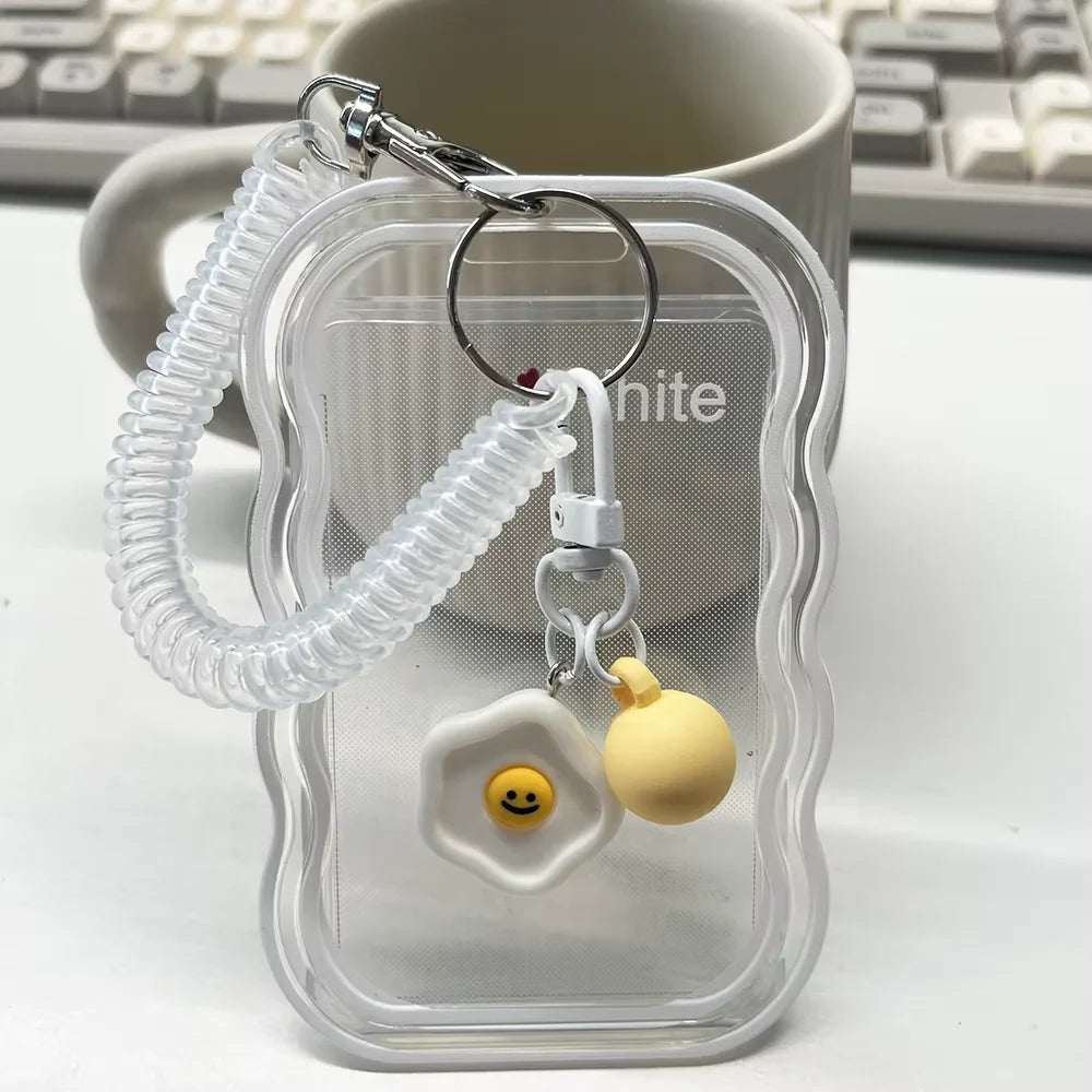 Kpop Photocard Holder Photo Display Holder With Star Keychain Idol Picture Protector Sleeves Credit ID Cards Protective Case