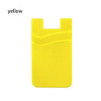Silicone Phone Card Holder Wallet Case Phone Wallet Stick On Credit Card Holder Phone Pocket for Almost All Cell Phone