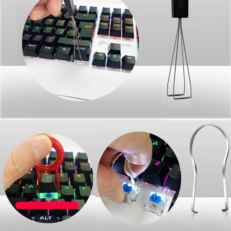 Cleaning Kit Keycap Puller Speaker Clean Phone Charging Port Cleaning Tool For Keyboard Airpods Earbuds Camera USB Port