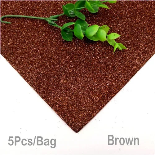 5Sheets 20*30cm Glitter Foam Paper Sparkles Paper for Children's Craft Activities DIY Cutters Handcraft Foam Paper Without Glue