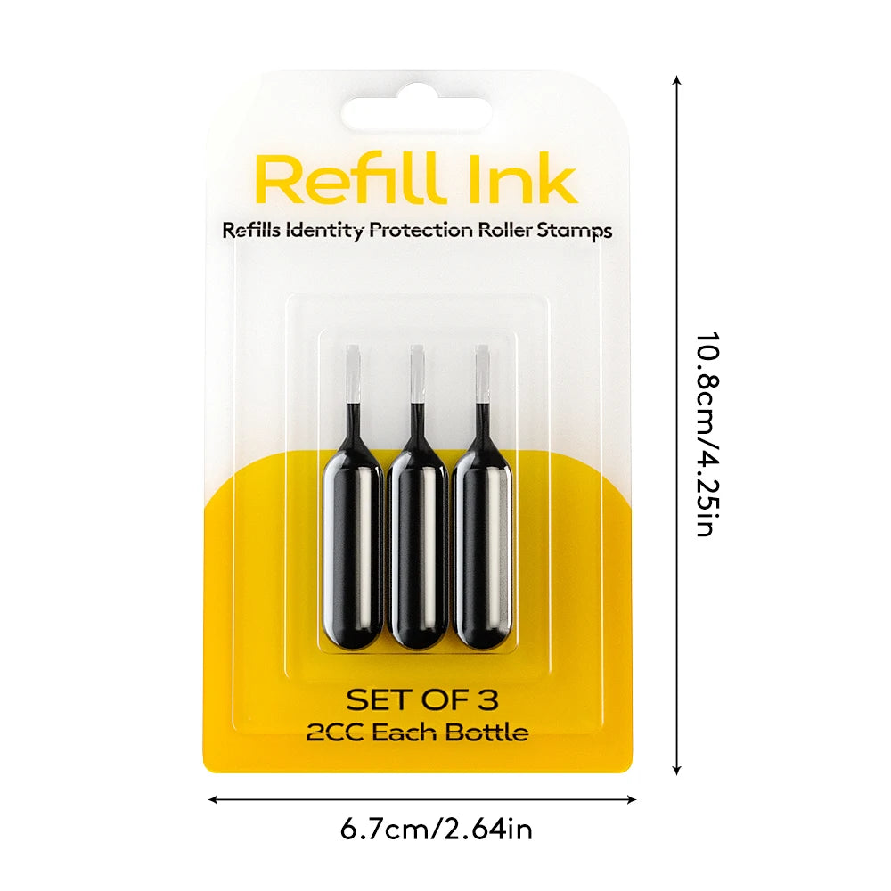Wide roller seal identity theft seal replenisher is very suitable for privacy protection seal ink security seal replenisher