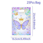 Butterfly Birthday Party Decoration  Butterfly Party Disposable Tableware Paper Cup Plate Birthday  Party