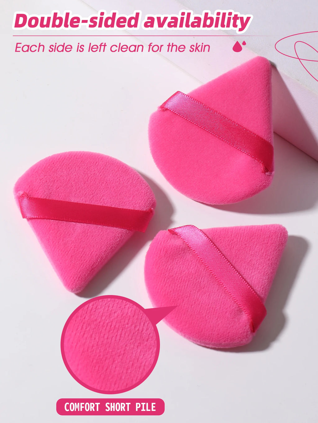 16PCS Pink Makeup Sponge & Powder Puff Set, Dry & Wet Use Foundation Blender, Latex-Free Beauty Tools with Storage Jar for Daily Makeup