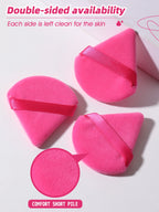 16PCS Pink Makeup Sponge & Powder Puff Set, Dry & Wet Use Foundation Blender, Latex-Free Beauty Tools with Storage Jar for Daily Makeup