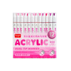 168/120/72/60/48/36/24/12pcs Dual Tips Artist Markers Set Acrylic Marker Set Ideal For School, Office Decor, And Artistic Gifts