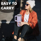 WATERSY Large Capacity 30/40oz Stainless Steel Tumbler with Handle And Straw Double Vacuum Insulated Thermal Coffee Mug