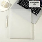 A4 Transparent File Box High Aesthetic Student Test Paper Simple Large Capacity Storage Box Writing Board Office Supplies