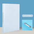 1PCS A4 Perforated Folder Candy-Colored Transparent O-shaped 2-hole, 3-hole, 4-hole Waterproof File Folder Binder