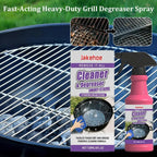 JAKEHOE 120ml Barbecue Rack Cleaner Powerful Cleaning Stubborn Grease Removes Carbon Deposits Safe Formula No Damage for Grill