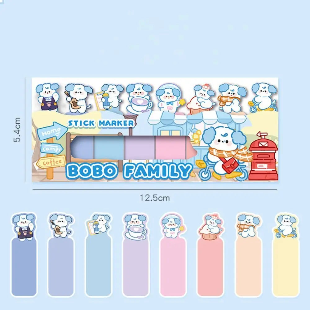 Cute Cartoon Capybara Index Sticky School Supplies Book Annotations Capybara Note Tabs Self Adhesive Calendar Marking Labels