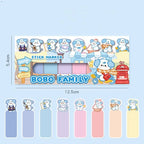 Cute Cartoon Capybara Index Sticky School Supplies Book Annotations Capybara Note Tabs Self Adhesive Calendar Marking Labels