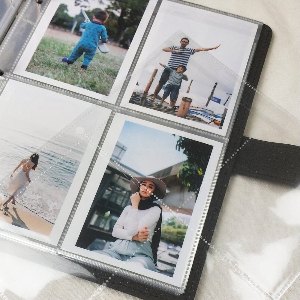 A5 Photocard Holder Photo Album Card Binder D Shape 3 Ring with Magnetic Button Collector Book 10x15 Cards Protectors Storage