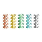 10Pcs Binding Spines Snap Split Binder Rings Learning Cards A4 A5 A6 Notebook Loose Leaf Stationery Office Supplies Plastic
