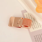 1pc Heavy-Duty Metal Pen Clip with Spring - Secure Grip Notebook Paper Clip, Minimalist Desk Organizer for School, Office