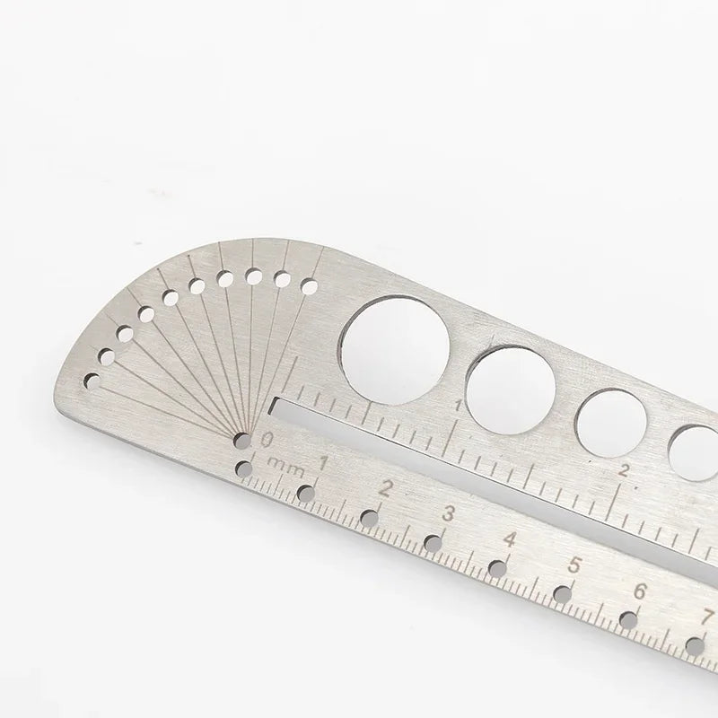 Multifunctional Stainless Steel Angle Ruler Measurement Tool Kawaii School Supplies Art Craft Geometry Drawing Instrument