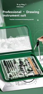 College student drawing tool set Professional construction engineering Combination assembly drawing  geometry set for school