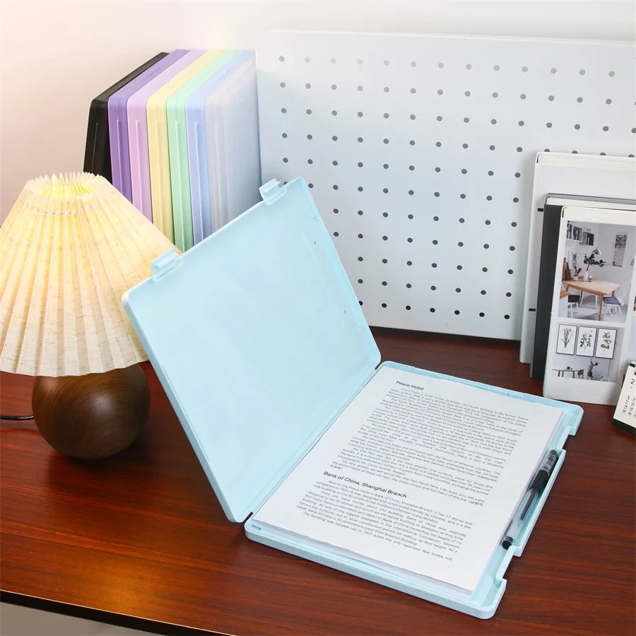 A4 transparent data storage box, folder, large capacity, multifunctional student test paper, book, graduation certificate, archi